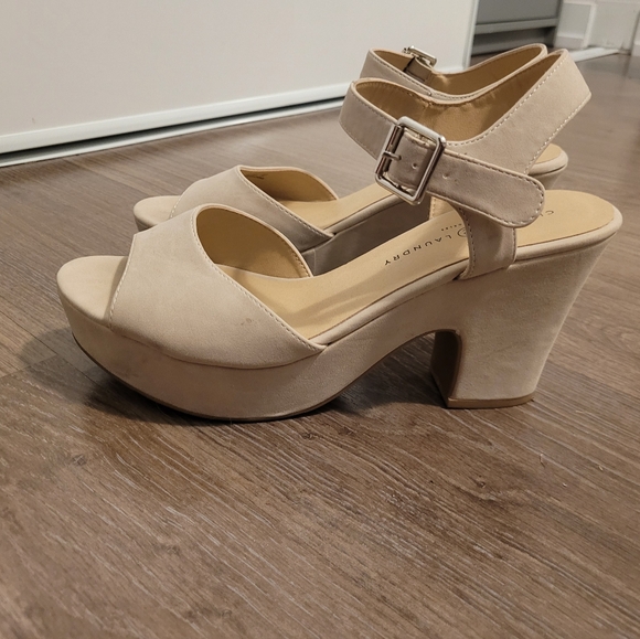 Chinese laundry platform wedge sandals size 10 - Picture 2 of 7